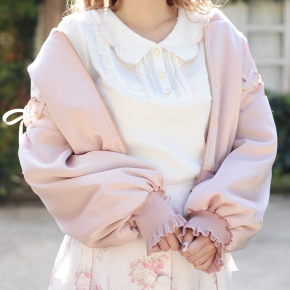 Liz Lisa LACE UP SATIN BLOUSON 2019 - Picture 2 of 8